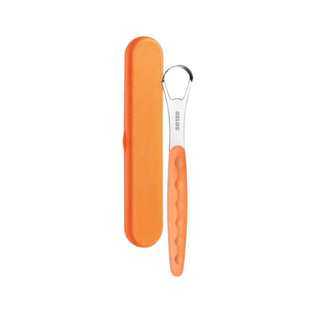 Single Tongue Scraper With Plastic Handle