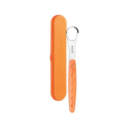 Single Tongue Scraper With Plastic Handle
