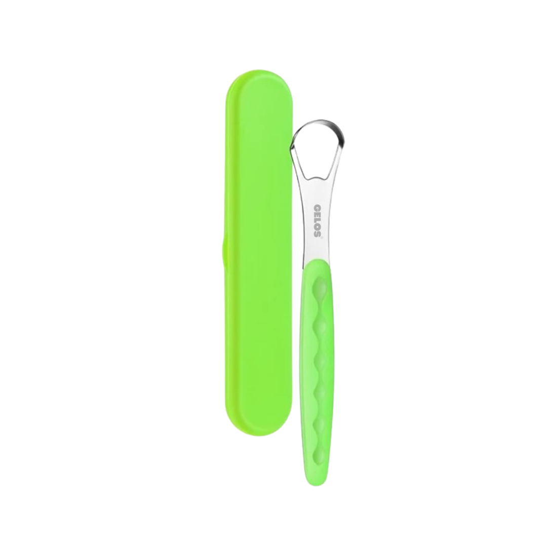 Single Tongue Scraper With Plastic Handle