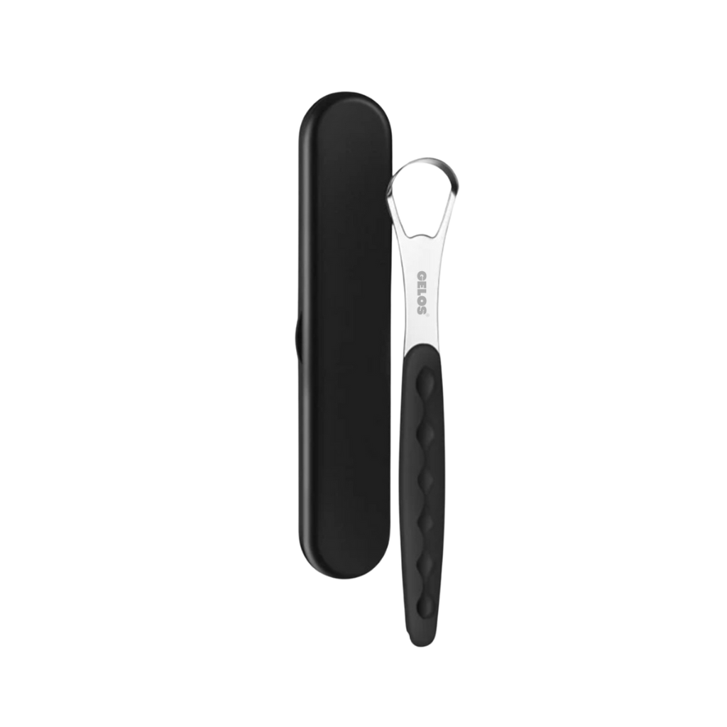 Single Tongue Scraper With Plastic Handle