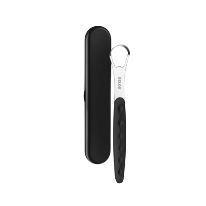 Single Tongue Scraper With Plastic Handle